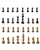  - مهره شطرنج مدل W-m1 مجموعه 32 عددی