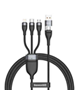  - کابل چند سر USB/USB-C به لایتنینگ/USB-C/micro-USB  مدل CA2T3-G1