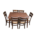  میز و صندلی ناهار خوری مدل Sm40 - قهوه ای روشن - مستطیل