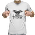  تیشرت آستین کوتاه مردانه یقه گردسفیدطرح Game of Thronesکد11012