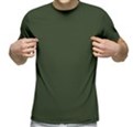  تیشرت آستین کوتاه مردانه کد 1ZGR رنگ سبز ارتشی