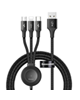  Baseus کابل تبدیل USB به MicroUSB/USB-C/  همراه شارژر بی سیم اپل واچ