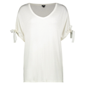  تی شرت زنانه مدل 5091478 - سفید ساده - ویسکوز - آستین کوتاه