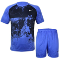  ست پیراهن و شورت ورزشی مردانه کد TA-BU20   - آبی