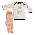  ست تی شرت و شلوار نوزادی دخترانه طرح خرگوش زیبا کد 006 - نخ
