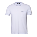 تی شرت مردانه کد 3703 - سفید - نخ - آستین کوتاه