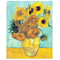  تابلو نقاشی رنگ روغن طرح گلهای آفتابگردان ونگوگ کد 1030