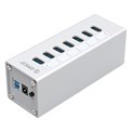  A3H7-V1-SV-Aluminum 7 Port USB3.0 HUB with 3.3Ft / 1M USB3.0 