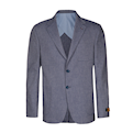  کت تک مردانه کد KS41 - طوسی آبی - طرح ملانژ
