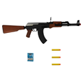 تفنگ بازی طرح کلاشینکف مدل AK123 کد 500 مجموعه 5 عددی