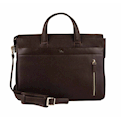 کیف اداری مردانه مدلA5560-089-قهوه ای تیره -طرح فلوتر -چرم طبیعی