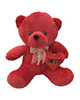  - عروسک طرح خرس قلب بدست عاشق کد 66 ارتفاع 25 سانتی متر