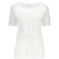  تی شرت ویسکوز یقه گرد زنانه - سفید - پلی استر - آستین کوتاه
