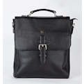  کیف دوشی مدل X0115 - مشکی - طرح فلوتر - چرم طبیعی
