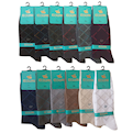 جوراب مردانه طرح ونیز کد PH45 مجموعه 12 عددی - رنگبندی متنوع