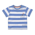  تی شرت نوزادی پسرانه مدل MA 1014077 - راه راه آبی و سفید