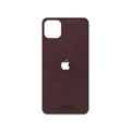 برچسب پوششی ماهوت Matte-Dark-Brown-Leather اپل iPhone 11 Pro Max