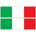  استیکر رکاب خودرو طرح پرچم ایتالیا
