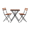  میز و صندلی ناهار خوری مدل تارنو - قهوه ای روشن - مربع - تاشو