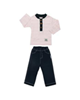  - ست تی شرت و شلوار نوزادی پسرانه آدمک مدل 1155011 کد 12