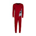  ست تی شرت و شلوار مردانه مدل 2041305-79 - قرمز - طرح دار