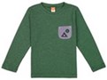  تی شرت نخی نوزادی پسرانه - رنگ سبز - Khaki