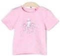  تی شرت نخی یقه گرد نوزادی دخترانه - رنگ صورتی - Light Pink
