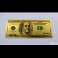  اسکناس 100 دلار آمریکا طلایی رنگ