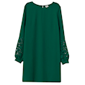  پیراهن زنانه مدل 0685417002 - رنگ سبز یشمی یقه گرد