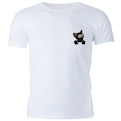  تی شرت مردانه طرح بچه گربه کد CT10207Z - سفید - پلی‌استر