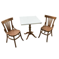 میز و صندلی ناهار خوری اسپرسان چوب کد Sm53  - دو نفره مربع