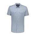  پیراهن آستین کوتاه مردانه مدل Classic Fit - آبی روشن - ساده