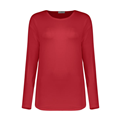  تی شرت زنانه مدل 163121471 - قرمز ساده - آستین بلند