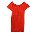  پیراهن زنانه مدل F1-0584327 - قرمز - پلی استر - یقه باز