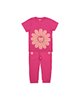  مادر ست تی شرت و شلوار دخترانه مدل 2041101-66 - صورتی تیره - طرح گل