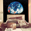 پوستر دیواری کمار طرح  دید - ویو کره زمین از فضا  مدل 019-8