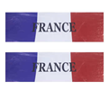  برچسب پارکابی خودرو طرح پرچم فرانسه مدل Y47 بسته دو عددی