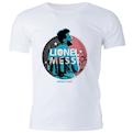  تی شرت مردانه طرح football legends لیونل مسی کد CT10012 - سفید