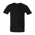  تی شرت مردانه کد 5350920-090 - مشکی ساده - نخ - آستین کوتاه