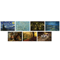  تابلو شاسی سری آثار برتر نقاشان دنیا کد 1 مجموعه 7 عددی
