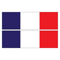  استیکر رکاب خودرو طرح پرچم فرانسه