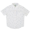  پیراهن پسرانه طرح دار - سفید - نخ پنبه - آستین کوتاه