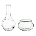 گلدان مدل VILJESTARK مجموعه 2 عددی - شیشه ای - بی رنگ شفاف
