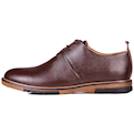  کفش مردانه چرم طبیعی مدل 1182 - قهوه ای شکلاتی