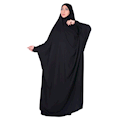  چادر حجاب جلابیب کرپ حریرالاسود شهر حجاب مدل 8070