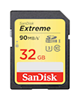  SanDisk 32GB - Extreme UHS-I U3 Class 10 600X 90MBps SDHC