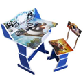  میز و صندلی تحریر کودک مدل پاندا  کونگ فو کار - آبی - پسرانه