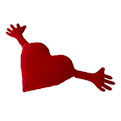  کوسن مدل 175969 - قلب مخملی قرمز - فانتزی - خاص
