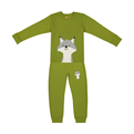  ست تی شرت و شلوار پسرانه مدل 307-42 - سبز پسته ای - طرح روباه