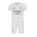  ست پیراهن و شورت ورزشی پسرانه طرح تیم رئال مادرید مدل 2021 -سفید